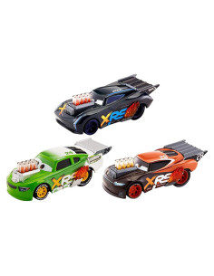 Paquete de 3 Vehículos de Carreras de Arrastre XRS Mattel