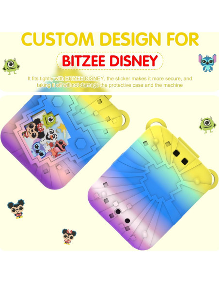 Funda de Silicona SKRVGOJFG para Juguete Bitzee Disney - Colorido