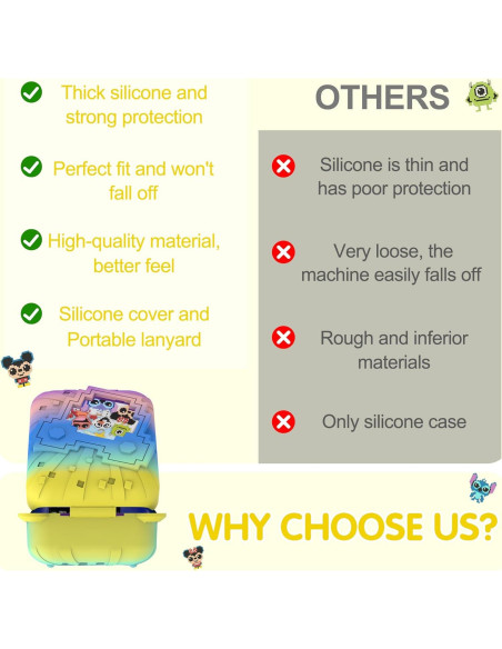 Funda de Silicona SKRVGOJFG para Juguete Bitzee Disney - Colorido