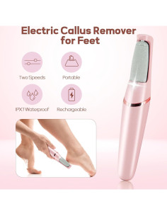 Removedor de Callos Eléctrico ZABOUL Varita de Pedicura Rosa 2