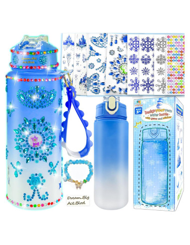 Kit de Botella de Agua Congelada YOFUN 600ml para Niñas