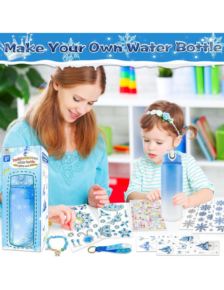 Kit de Botella de Agua Congelada YOFUN 600ml para Niñas