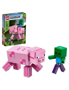 LEGO Minecraft Cerdo BigFig y Zombie Bebé 21157 - 159 Piezas