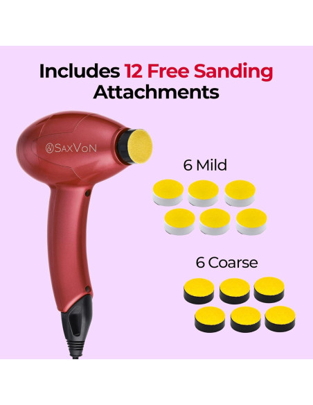 Máquina Eléctrica para Callos SaxVon FM101, 65W, 12 Accesorios