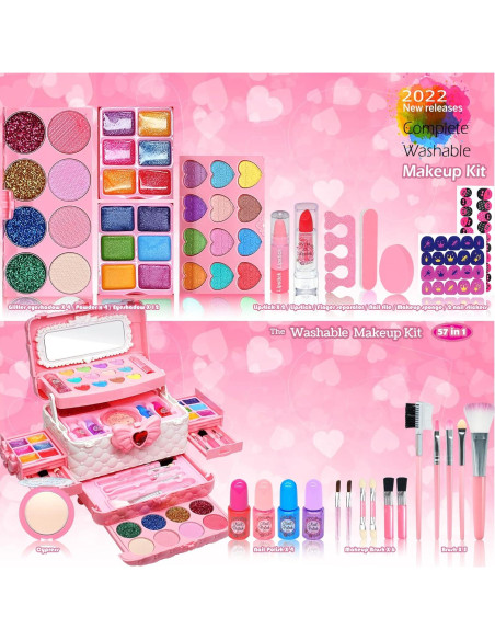 Kit de Maquillaje Lavable ROKKES para Niñas 4-12 Años