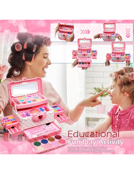Kit de Maquillaje Lavable ROKKES para Niñas 4-12 Años