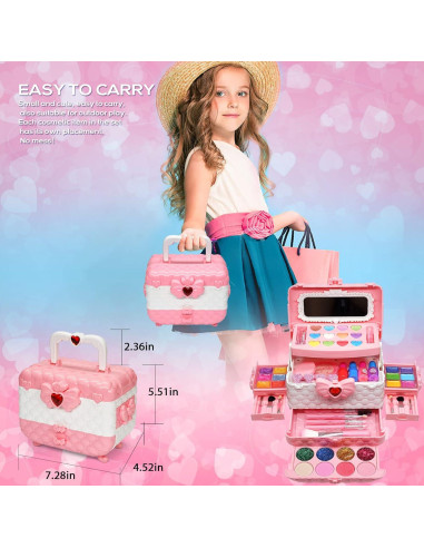 Kit de Maquillaje Lavable ROKKES para Niñas 4-12 Años