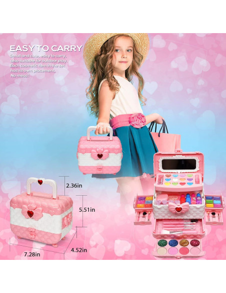 Kit de Maquillaje Lavable ROKKES para Niñas 4-12 Años