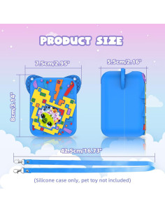 Funda de Silicona Azul para Juguete Interactivo Bitzee Disney 2