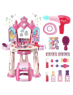 Juego de Mesa de Maquillaje Infantil con Taburete 1195