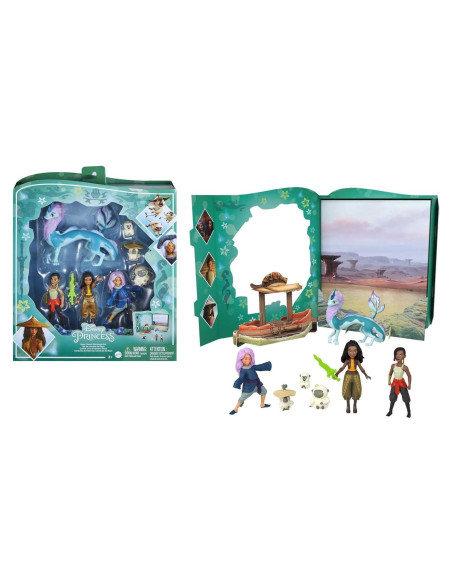 Set de Cuento Disney Raya y el Último Dragón Mattel - 7 Personajes