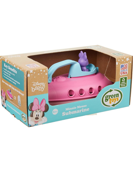 Submarino Minnie Mouse Green Toys - Juguete Ecológico 26.2 cm