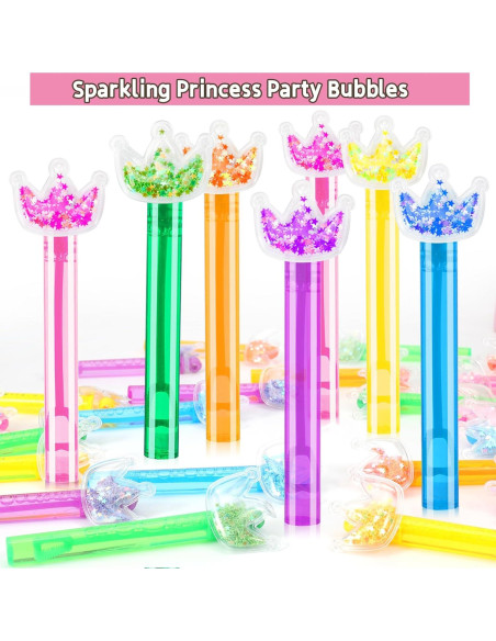 24 Varitas de Burbuja Brillantes PLOUGVI para Fiestas de Niños