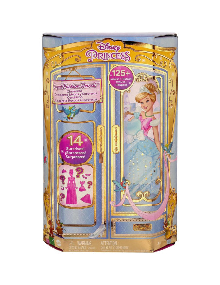 Muñeca de Moda Cenicienta Mattel con 12 Accesorios Sorpresa