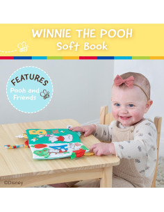 Libro de Tela Suave Disney Winnie the Pooh para Bebés 12.7x19.05cm 2