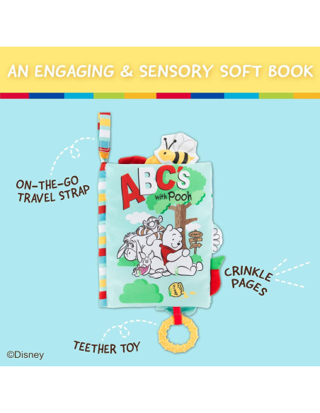 Libro de Tela Suave Disney Winnie the Pooh para Bebés 12.7x19.05cm