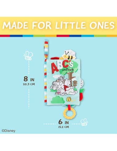Libro de Tela Suave Disney Winnie the Pooh para Bebés 12.7x19.05cm