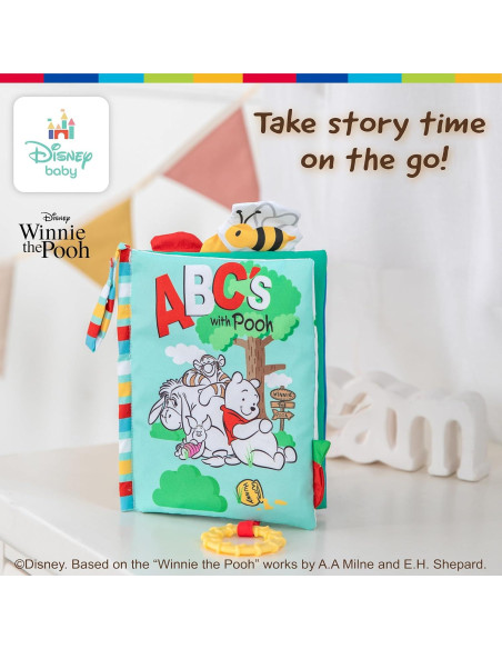 Libro de Tela Suave Disney Winnie the Pooh para Bebés 12.7x19.05cm