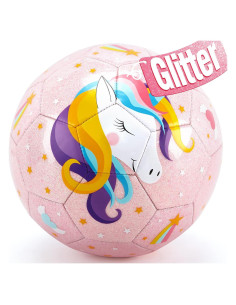 Balón de Fútbol Tamaño 3 Hahaland Rosa para Niños con Bomba