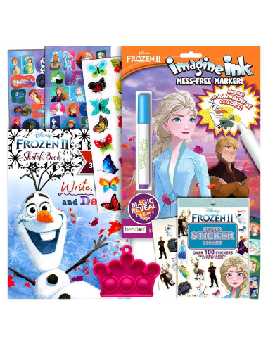 Libro para Colorear Disney Frozen + Set de Actividades y Stickers