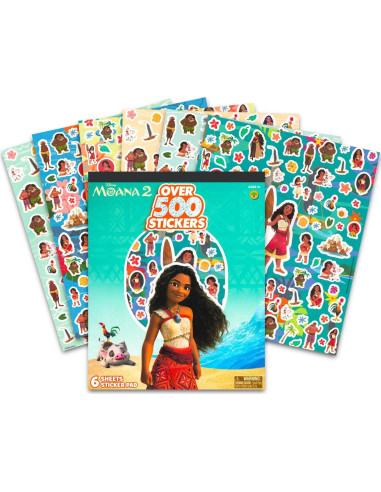 Stickers de Moana Disney - Paquete de 800 Stickers