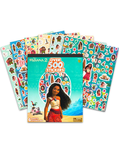 Stickers de Moana Disney - Paquete de 800 Stickers