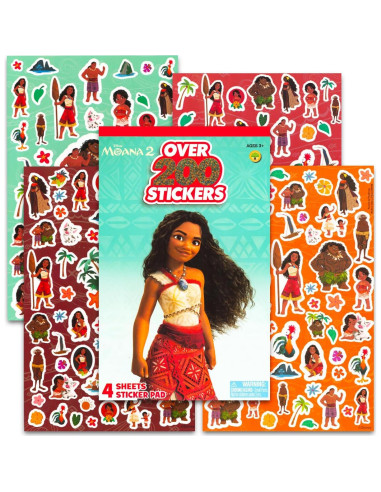 Stickers de Moana Disney - Paquete de 800 Stickers