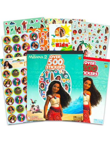 Stickers de Moana Disney - Paquete de 800 Stickers