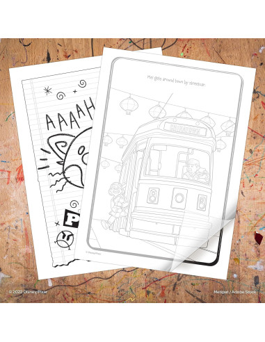 Libro para Colorear Disney Pixar Turning Red 48 Páginas