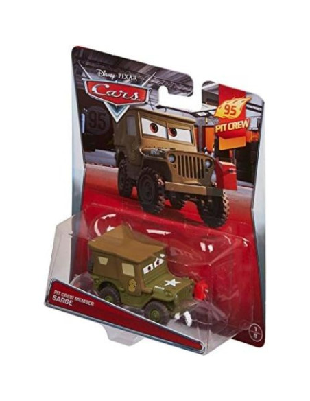 Vehículo Diecast Sarge Disney Pixar Cars 1:55 9.07g