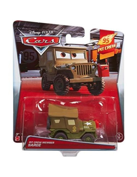 Vehículo Diecast Sarge Disney Pixar Cars 1:55 9.07g