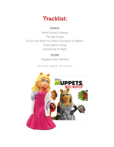 Figurita de audio Miss Piggy Tonies Muppets 30 min 5 canciones