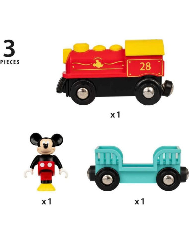 Tren a Batería Disney Mickey Mouse Brio 32265 - Juguete Educativo