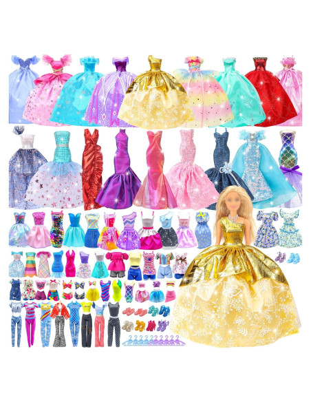 Paquete de 50 Ropa y Accesorios para Muñecas Style Shine