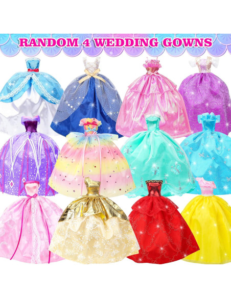 Paquete de 50 Ropa y Accesorios para Muñecas Style Shine