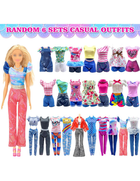 Paquete de 50 Ropa y Accesorios para Muñecas Style Shine
