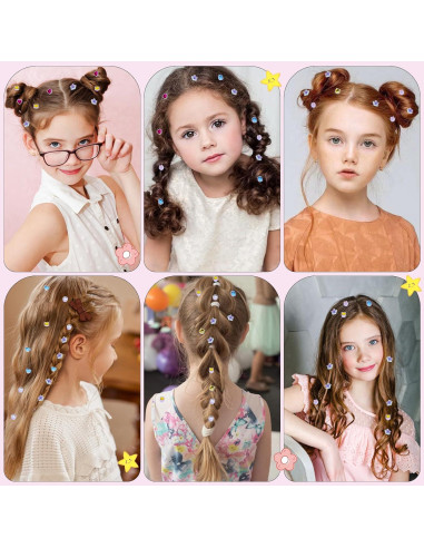 Kit de Sello de Gemas para Cabello Kidzkube - 24 Gemas