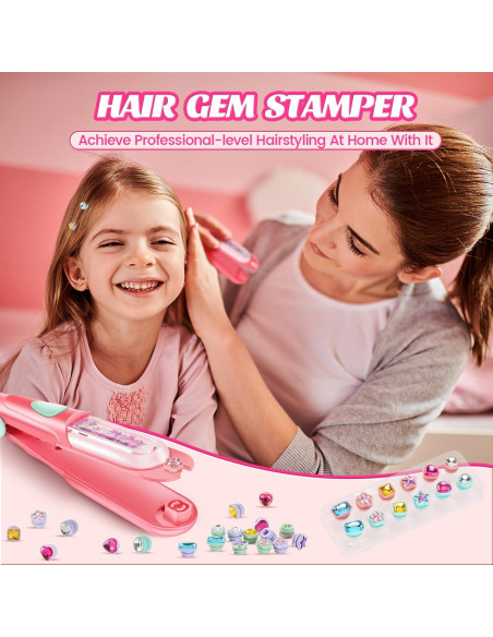 Kit de Sello de Gemas para Cabello Kidzkube - 24 Gemas