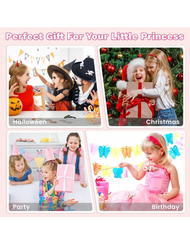 Kit de Sello de Gemas para Cabello Kidzkube - 24 Gemas