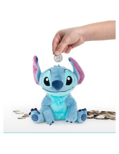 Alcancía de Peluche Azul Stitch Jay Franco 20cm Irrompible