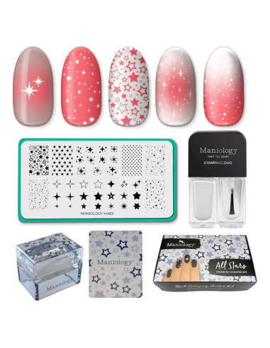 Kit de Estampado de Uñas Maniology All Stars - Galaxia Celestial