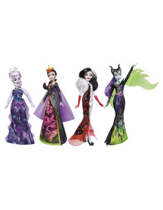 Colección de Villanos Disney - 4 Muñecas de Moda 28 cm