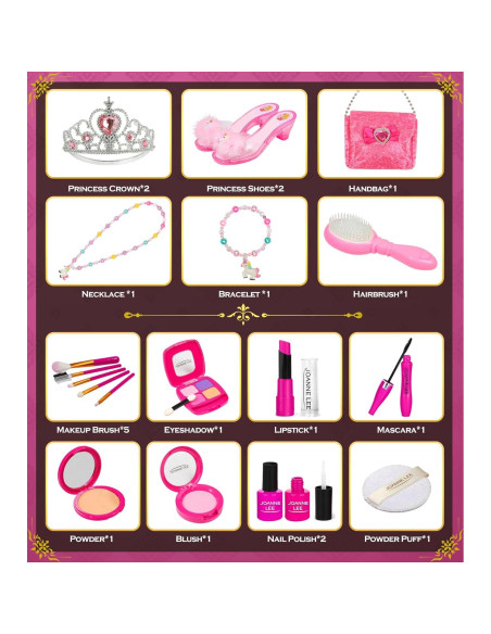 Kit de Maquillaje para Niñas BIBUTY - 14 Piezas y Accesorios