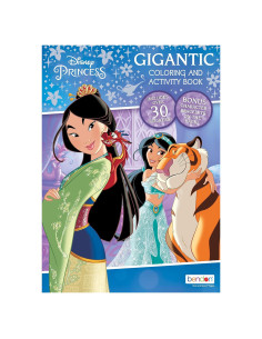 Libro para Colorear Princesas Disney Bendon 192 Páginas con Stickers