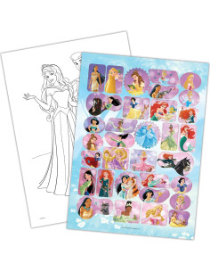 Libro para Colorear Princesas Disney Bendon 192 Páginas con Stickers 2