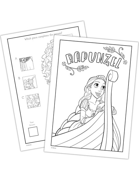 Libro para Colorear Princesas Disney Bendon 192 Páginas con Stickers