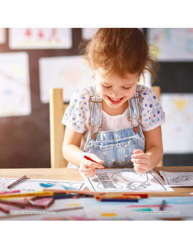 Libro para Colorear Princesas Disney Bendon 192 Páginas con Stickers