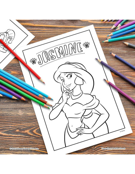 Libro para Colorear Princesas Disney Bendon 192 Páginas con Stickers