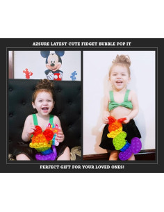 Juguete Antiestrés Pop It Arcoíris Azsure Lifestyle 18.5x30 cm 2