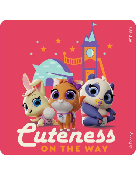Stickers Disney T.O.T.S - 100 Piezas Hipoalergénicos